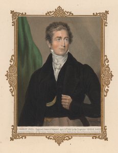 Sir Robert Peel brit politikus, kétszeres miniszterelnök (színes litho) alkotó: George (after) Baxter