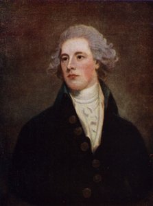 William Pitt ifjabb, angol tory politikus és miniszterelnök (színes litho)
