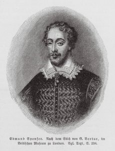 Edmund Spenser, angol költő (metszet) alkotó: George (after) Vertue