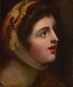 Emma Hamilton mint érzékenység (olaj, vászon) alkotó: George (studio of) Romney