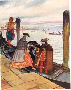 La Biondina in Gondoletta, illusztráció az „Egy képes daloskönyvből”, 1910