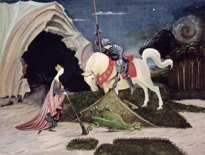 Szent György és a sárkány, öt perccel később (gouache a fedélzeten)