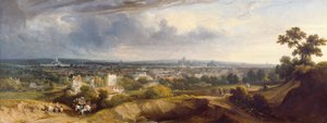 Párizs kilátása a Montmartre felől, 1829
