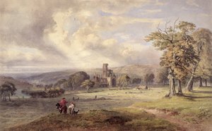 Kilátás a Kirkstall Abbey-re, Leeds