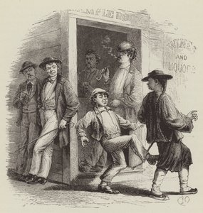 Kínai támadás San Franciscóban alkotó: George Augustus Sala
