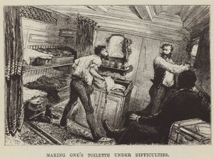 Toalett készítése nehézségek között alkotó: George Augustus Sala