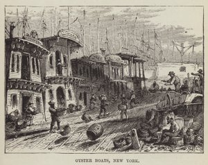 Oyster Boats, New York alkotó: George Augustus Sala