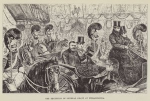 Grant tábornok fogadása Philadelphiában alkotó: George Augustus Sala