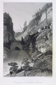 Portage in Hoarfrost River, 1833. augusztus 19., "Narratíva a sarkvidéki expedícióról a Great Fish River torkolatáig és a Jeges-tenger partjai mentén az 1833 és 1835 közötti években", Cap.
