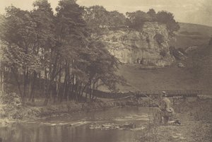 [Tányér Izaak Walton The Compleat Angler című művéből], 1880-as évek, nyomtatva 1888., 1880-as évek, nyomtatva 1888-ban.