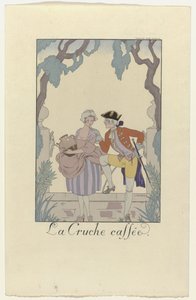 Falbalas és Fanfreluches 1925-re: La Cruche caffée alkotó: George Barbier