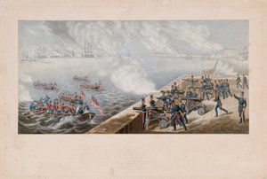 A brit flotta szemléje stb., Portsmouth alkotó: George Baxter