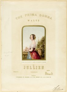 A menyasszony, a The Prima Donna Waltz kotta borítója alkotó: George Baxter