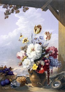 The Gardeners Shed, J. Bartholomew festménye nyomán, 1856 (olajszínű nyomtatás)