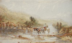 Walesi marhahajtók alkotó: George Baxter