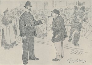 A rendőrség és a nép, 1920 alkotó: George Belcher