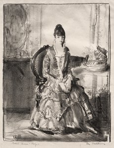 Kompozíció: Emma egy szobában alkotó: George Bellows