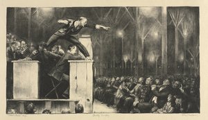 Billy Sunday alkotó: George Bellows