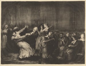 Tánc az őrültek házában alkotó: George Bellows