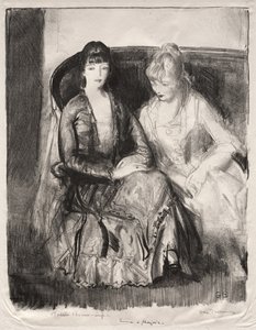 Emma és Marjorie a kanapén