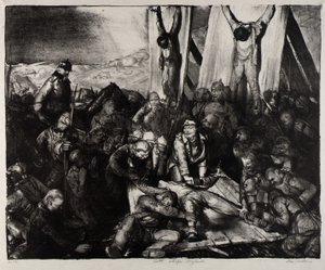 Isten büntesse meg (Isten büntesse meg Angliát) alkotó: George Bellows
