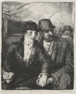 A metróban alkotó: George Bellows