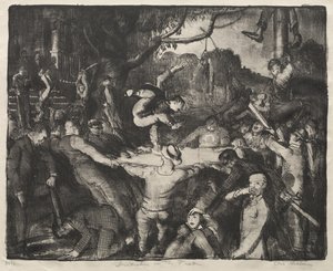 Beavatás a diáktestvériségbe alkotó: George Bellows