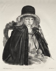 Jean fekete kalapban alkotó: George Bellows