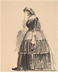 1860-as hölgy – A színésznő alkotó: George Bellows