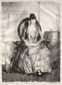 A legyezős hölgy alkotó: George Bellows