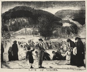 A tél szeretete, 1917 karácsonya alkotó: George Bellows
