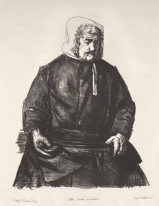 Egy idős ír asszony alkotó: George Bellows