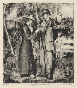„Készülj, Amerika!” alkotó: George Bellows