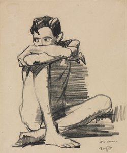 Ülő fiú alkotó: George Bellows