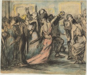 Society Ball [második versszak] alkotó: George Bellows