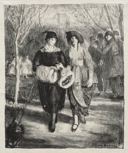 Tavasz, Central Park alkotó: George Bellows
