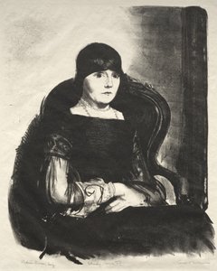 Tanulmány, R. asszony alkotó: George Bellows