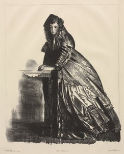A színésznő alkotó: George Bellows