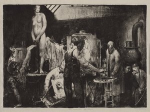 „Az aktóra” alkotó: George Bellows