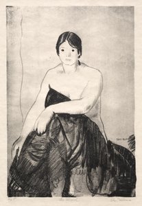 A modell, első kő alkotó: George Bellows