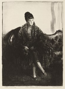 A kockás kendő alkotó: George Bellows