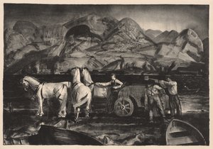 A homokszállító fogat alkotó: George Bellows