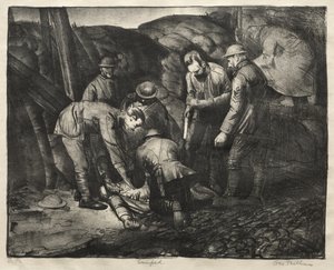 Háborús sorozat:  Sniped alkotó: George Bellows