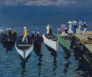 Nyaralás a Hudsonon alkotó: George Benjamin Luks