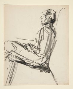 Ülő ember alkotó: George Benjamin Luks