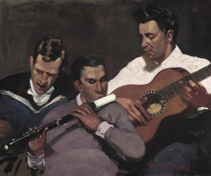 Három felső őrmester alkotó: George Benjamin Luks