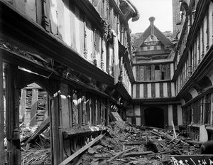 Bombakár a Ford kórházában, Greyfriars Lane, Coventry, 1941.