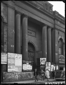 Corn Exchange, Angel Street, Worcester, Worcestershire, 1942.