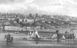 Ryde, Wight-sziget, 1855 alkotó: George Brannon