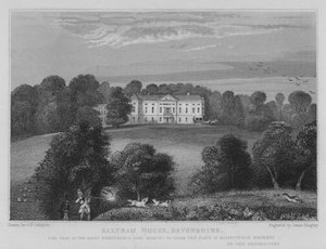 Saltram-ház, Devonshire (metszet) alkotó: George Bryant Campion